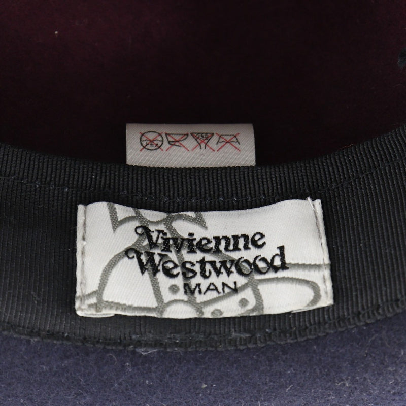 [Vivienne Westwood] Viviennes Westwoodman 
 Otro sombrero 
 Hat Wool X Rayon Wine Red/Black Men's