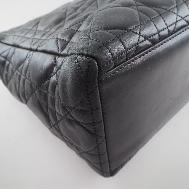 [DIOR] Christian Dior Radiol Kanage Leather Black Ladies Handbag