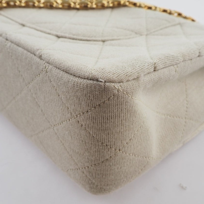 CHANEL] Chanel Chain Shoulder Matrasse W Flap A01112 Cotton Ivory Ladies Shoulder  Bag B-rank – KYOTO NISHIKINO