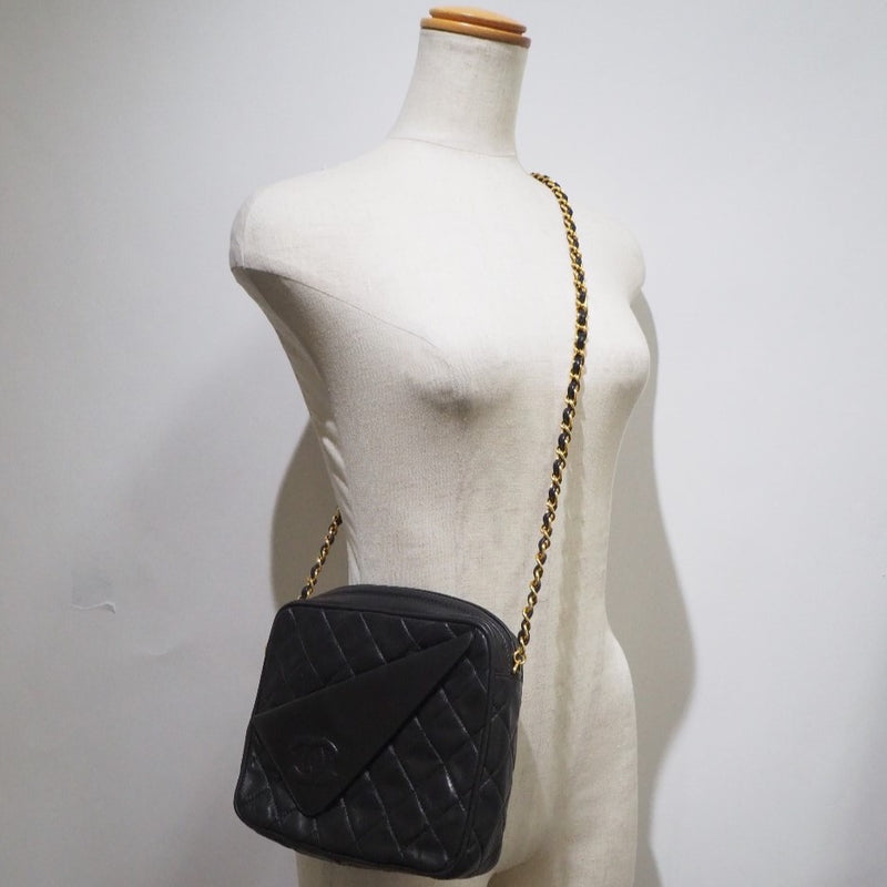CHANEL] Chanel Chain Shoulder Tassel Matrasse Fringe Lambskin