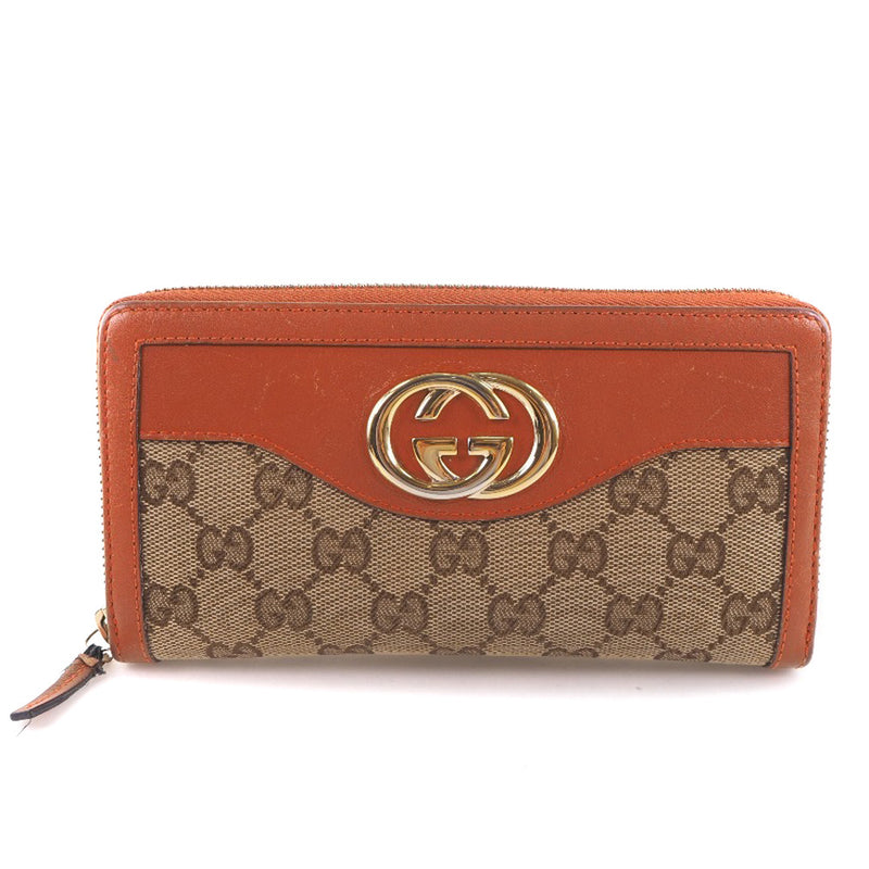 [GUCCI] Gucci Suky 291132 GG Canvas Brown Ladies Long Wallet