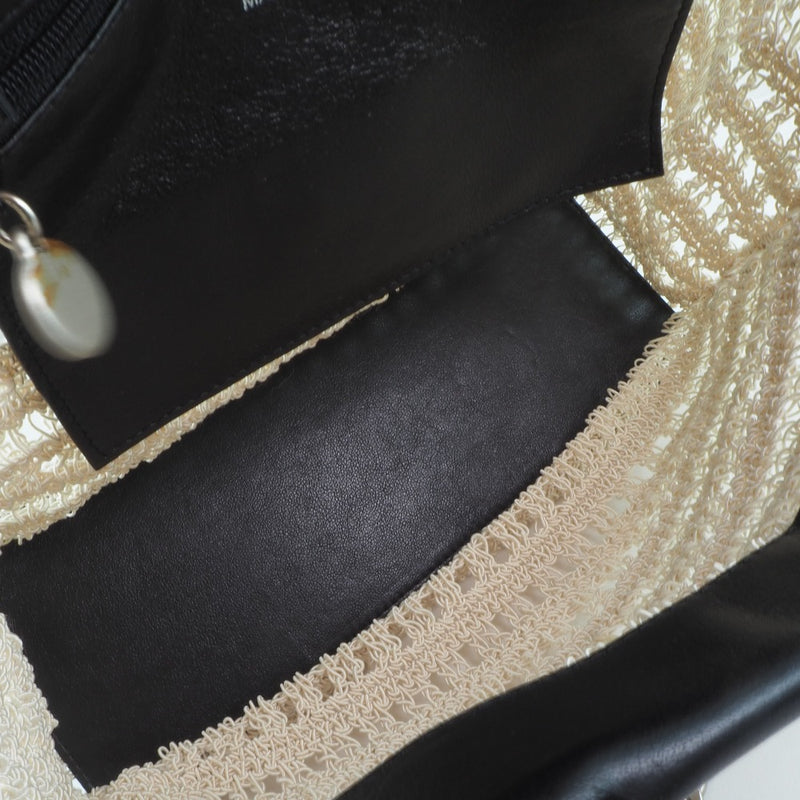 [Chanel] Chanel Braid Leather Beige Damas Bag A-Rank