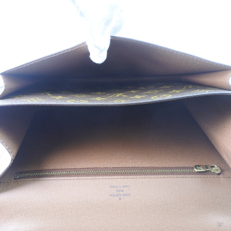 [Louis Vuitton] Louis Vuitton Mongon Saw M51185 Monogram Canvas Tea SR0977 Handbag de Damas grabadas B-Rank