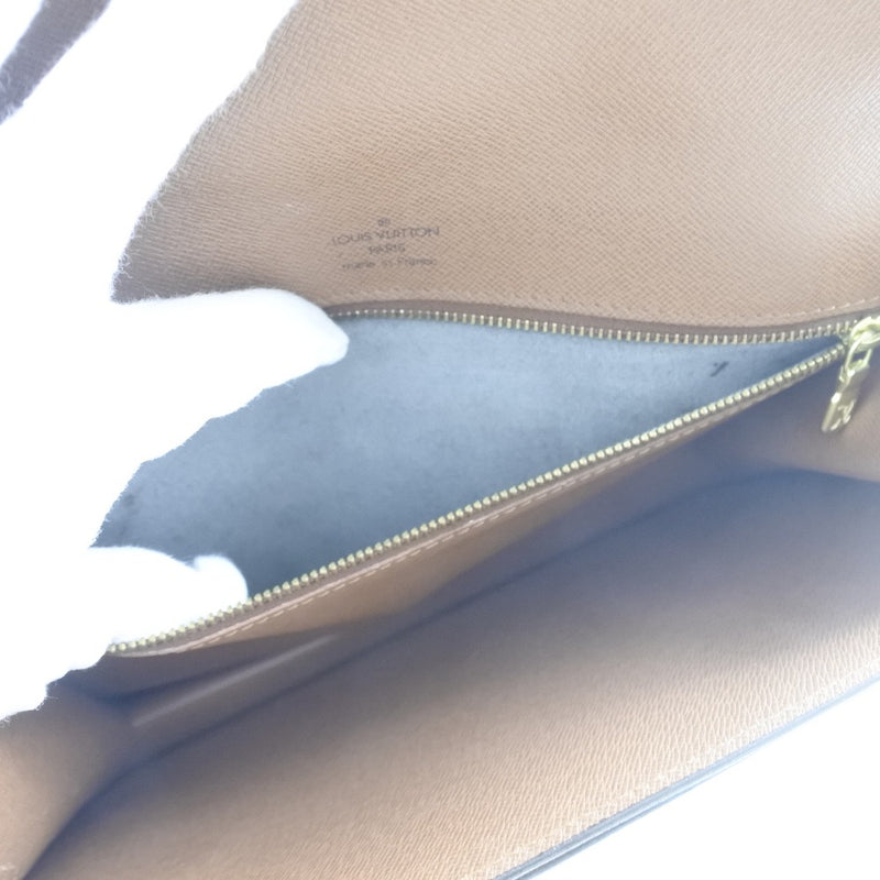 [LOUIS VUITTON] Louis Vuitton Mongon Saw M51185 Monogram canvas tea SR0977 engraved Ladies Handbag B-Rank