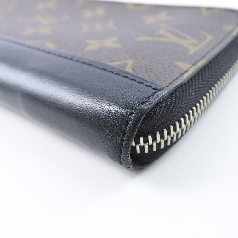 LOUIS VUITTON M60109 Zippy Wallet Vertical Brown Black Monogram