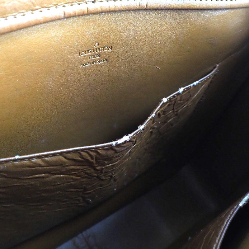 [LOUIS VUITTON] Louis Vuitton Columbus M91134 Monogram Verne Bronze IM1001 engraved Ladies Tote Bag