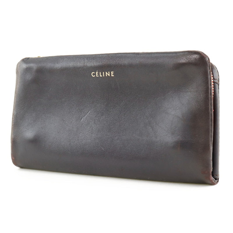 [Celine] Celine Calf X瑞典黑人女士长钱包B级
