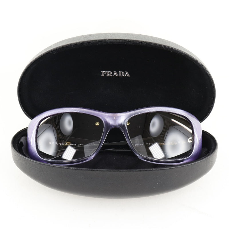 [PRADA] Prada SPR04L Plastic purple 57 □ 165 engraved ladies sunglasses A rank