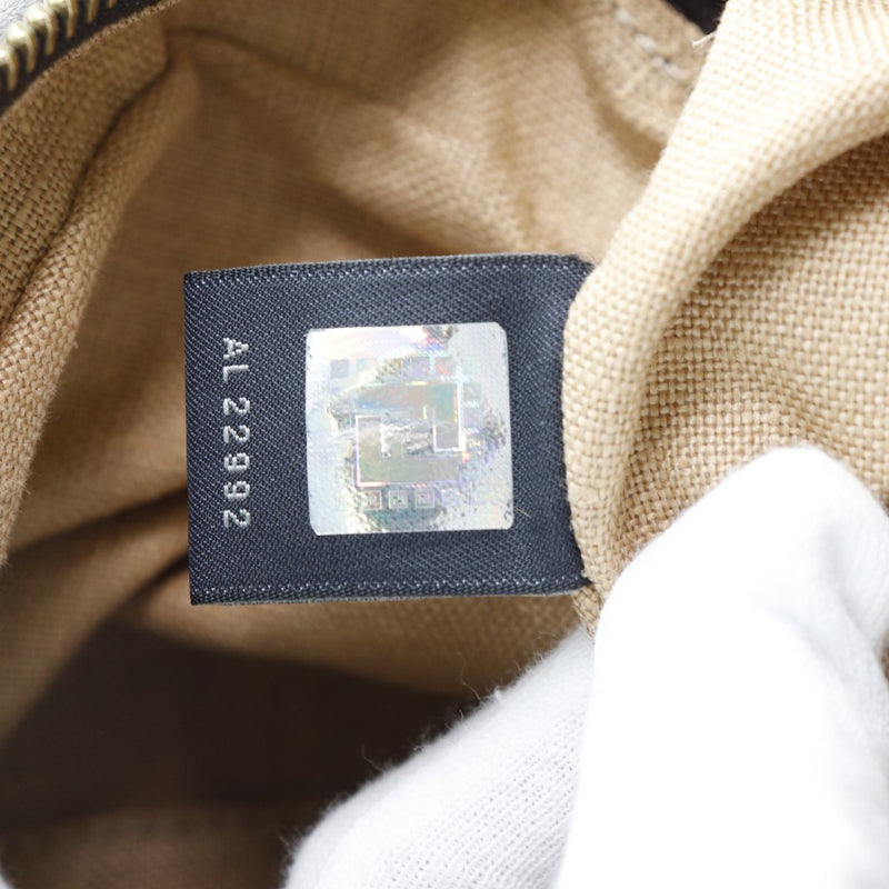 [Fendi] Fendi Mini Spy Bag Zukka 8Bl078 Canvas x Tea de cuero Tea Ladies Handbag