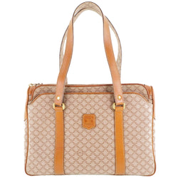 [Celine] Celine Old Celine Macadam Pattern PVC Beige Ladies Handbag