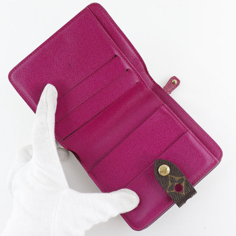 [LOUIS VUITTON] Louis Vuitton Compact Zip Punching M95188 Monogram Perfofusha Tea/Pink Mi0036 Branded Wallet