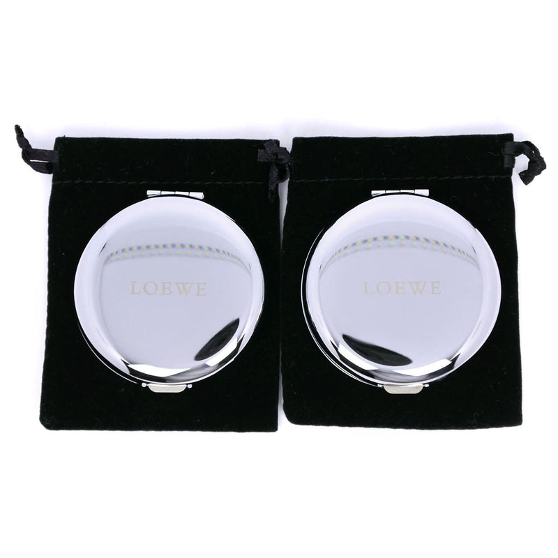 【LOEWE】ロエベ
 2個セット シルバー レディース 手鏡・コンパクト
Aランク