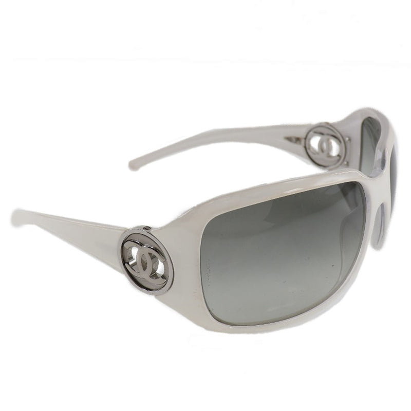 [CHANEL] Chanel Coco Mark 6023 Plastic White Men's Sunglasses