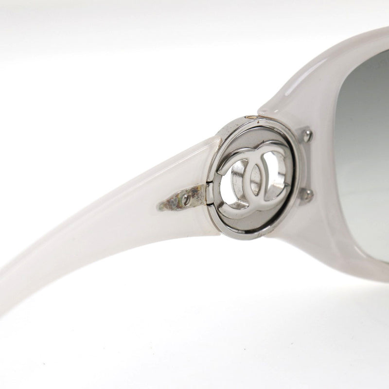 CHANEL] Chanel Coco Mark 6023 Plastic White Men's Sunglasses