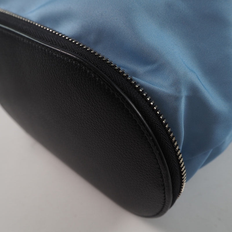 [delvaux] Delvaux购物袋折叠生态袋皮革X尼龙黑色女士手提袋
