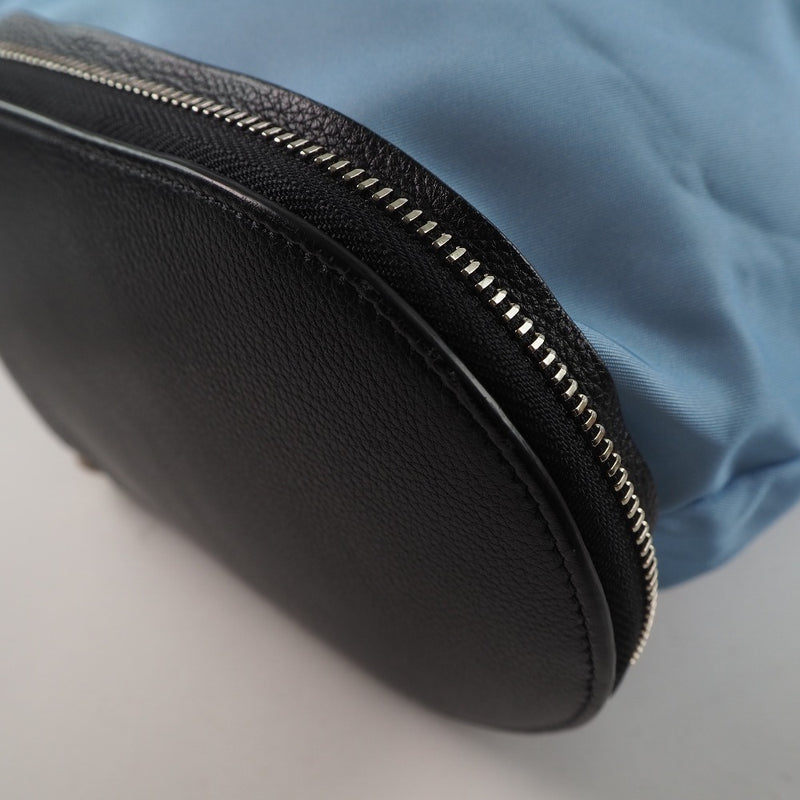 [delvaux] Delvaux购物袋折叠生态袋皮革X尼龙黑色女士手提袋
