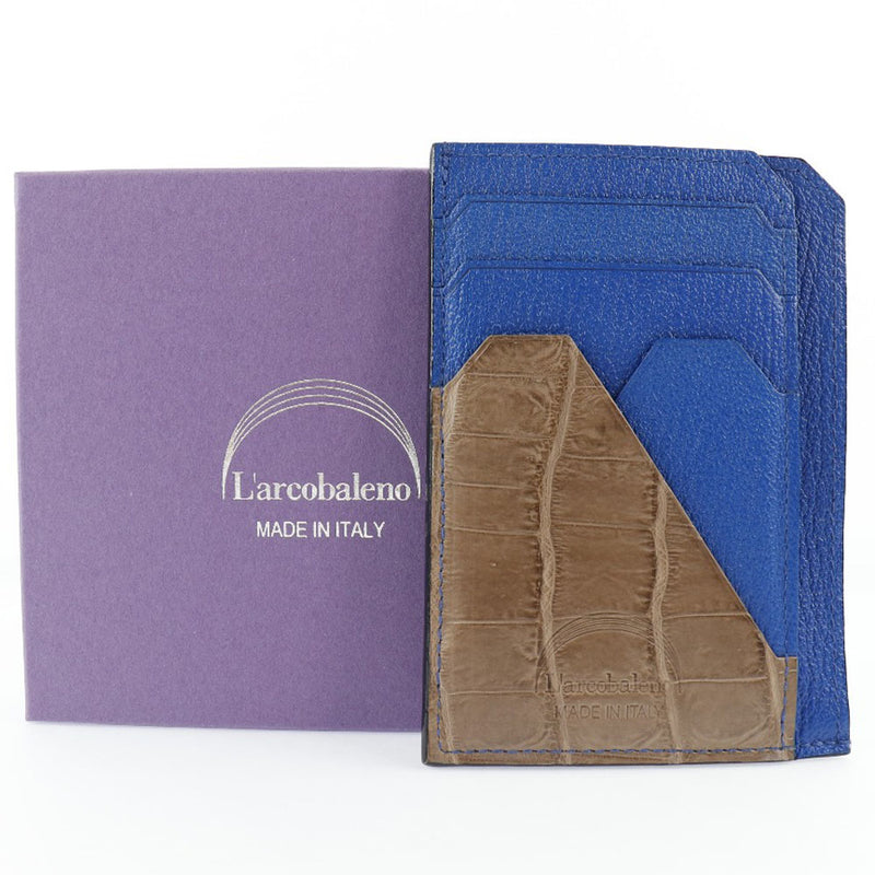 L'ARCOBALENO] Larcobaleno Smart mini wallet leather blue unisex