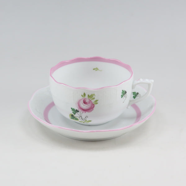 【HEREND】ヘレンド
 ウィーンの薔薇 ピンク 食器
 カップ＆ソーサー 724/VRH-X4 ポーセリン vienna rose pink _Sランク
