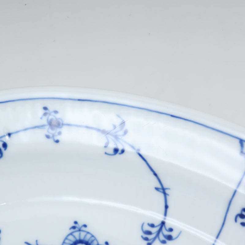 [皇家哥本哈根]皇家哥本哈根蓝色果皮平原卵形36.5厘米瓷器餐具