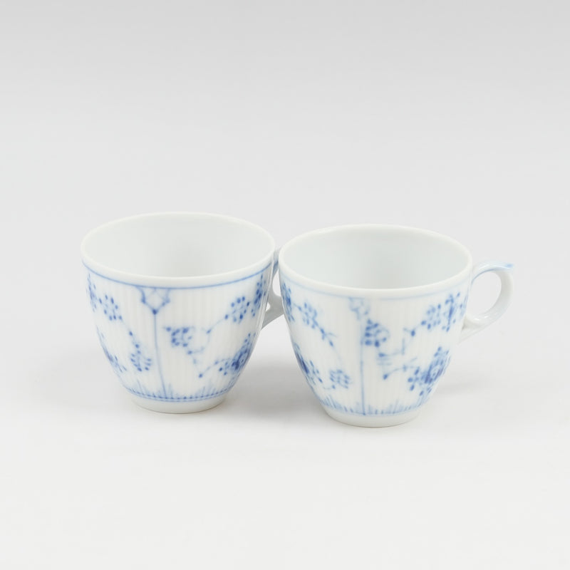 [皇家哥本哈根]皇家哥本哈根蓝色凹槽的杜马蒂斯杯和2个瓷器_餐具等级