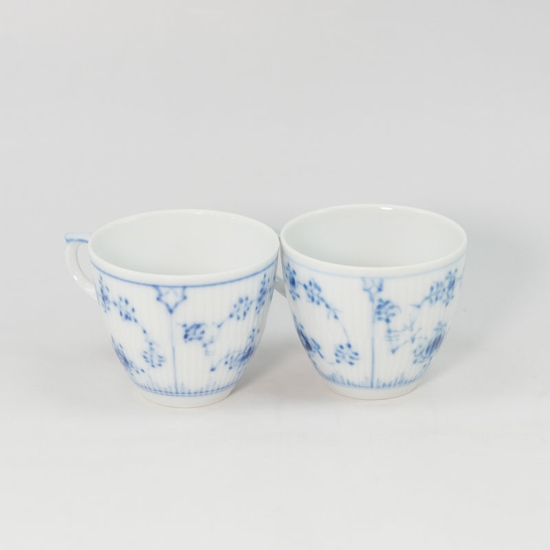 [皇家哥本哈根]皇家哥本哈根蓝色凹槽的杜马蒂斯杯和2个瓷器_餐具等级
