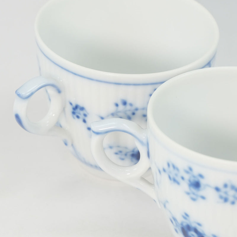 [Royal Copenhagen] Royal Copenhagen Blue Fluted Demitas Cup & 2 Porcelain _ Tableware S Rank