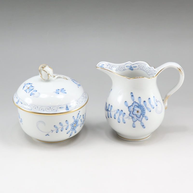 [Meissen] Meissen Indian Middle Blue Tableware Pot & Sugar Bowl & Creamer 340210 Pottery INDIAN MIDDLE BLUE_A Rank