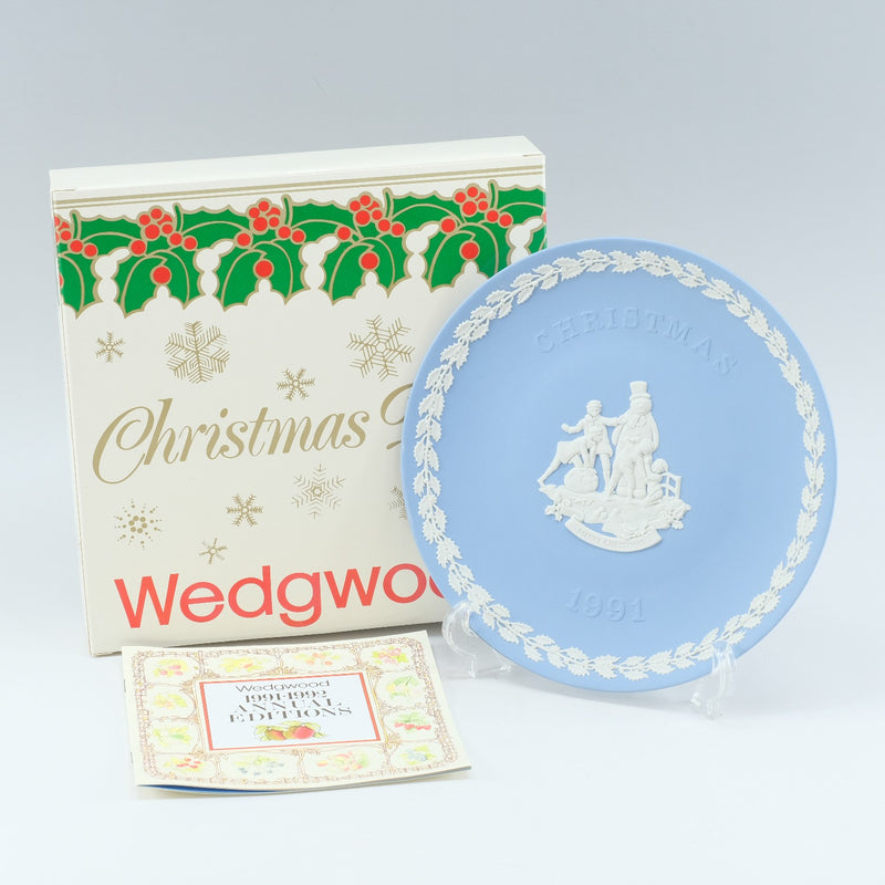 Wedgwood】ウェッジウッド 1991年 クリスマスプレート ジャスパー _ オブジェ A+ランク – KYOTO NISHIKINO