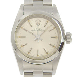 [ROLEX] Rolex Oyster Partal Petual Watch 67180 Stainless Steel Automatic Silver Dial Oyster Perpetual Ladies