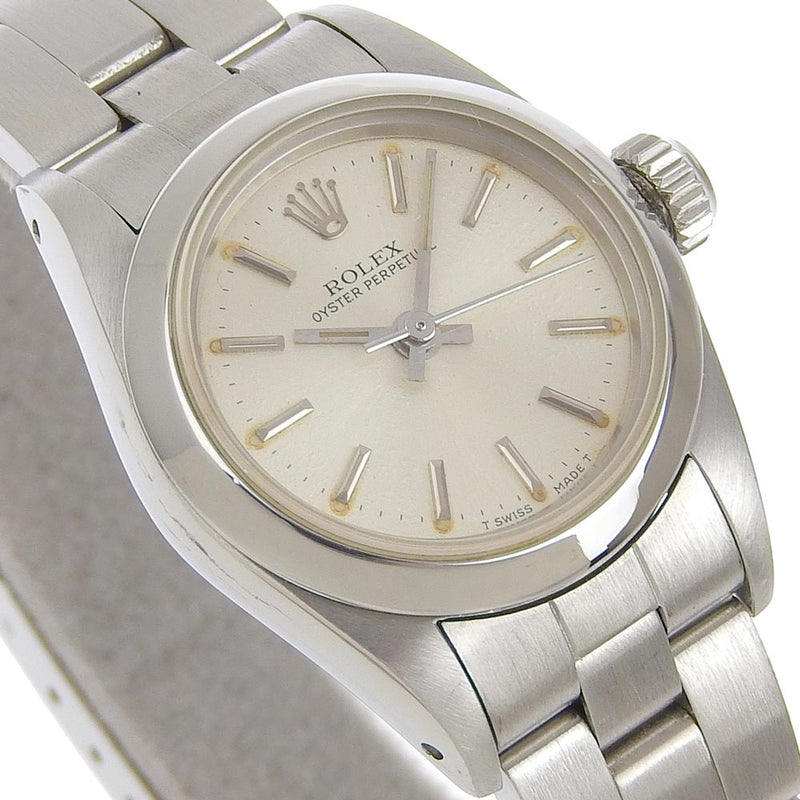 [Rolex] Rolex Oyster Parte Petal Watch 67180 Acero inoxidable Oyster Silver Oyster Damas perpetuas