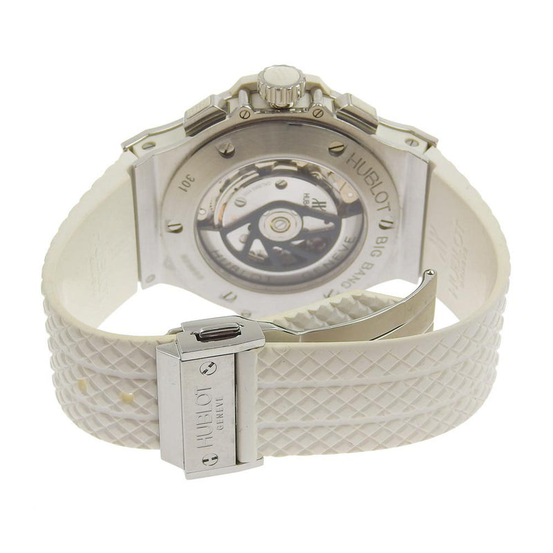 【HUBLOT】ウブロ
 ビッグバン 腕時計
 ダイヤベゼル 301.SE.230.RW.114 ステンレススチール×ラバー 白 自動巻き 白文字盤 BIG BANG メンズAランク