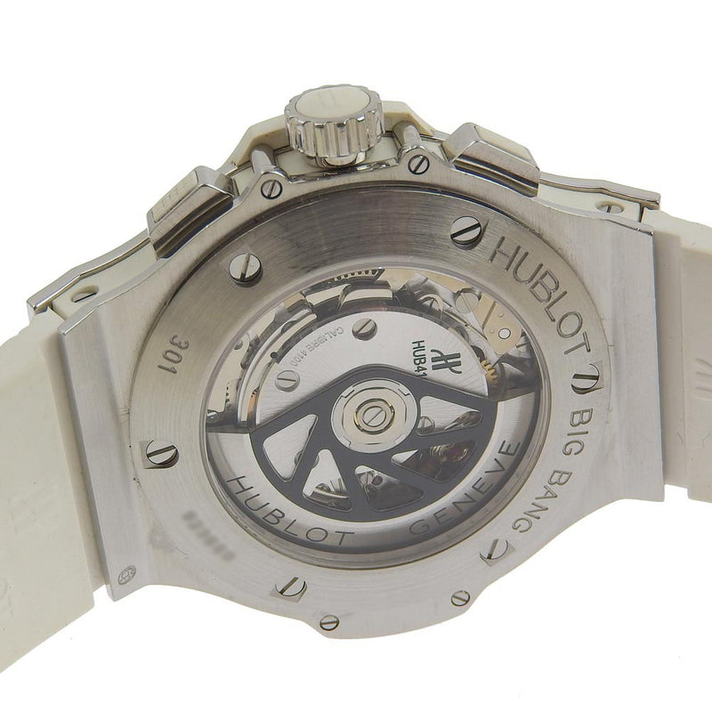【HUBLOT】ウブロ
 ビッグバン 腕時計
 ダイヤベゼル 301.SE.230.RW.114 ステンレススチール×ラバー 白 自動巻き 白文字盤 BIG BANG メンズAランク