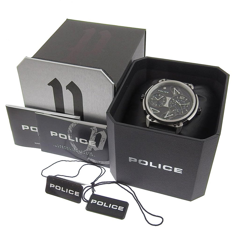 Police black clearance dial watch