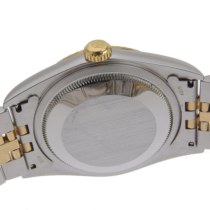 [Rolex] Rolex DateJust K-Number 10p Diamond 16233g K18 Oro amarillo X Gradación azul de acero inoxidable Gradación Plata Automática Automatic Men's Blue Watch A-Rank