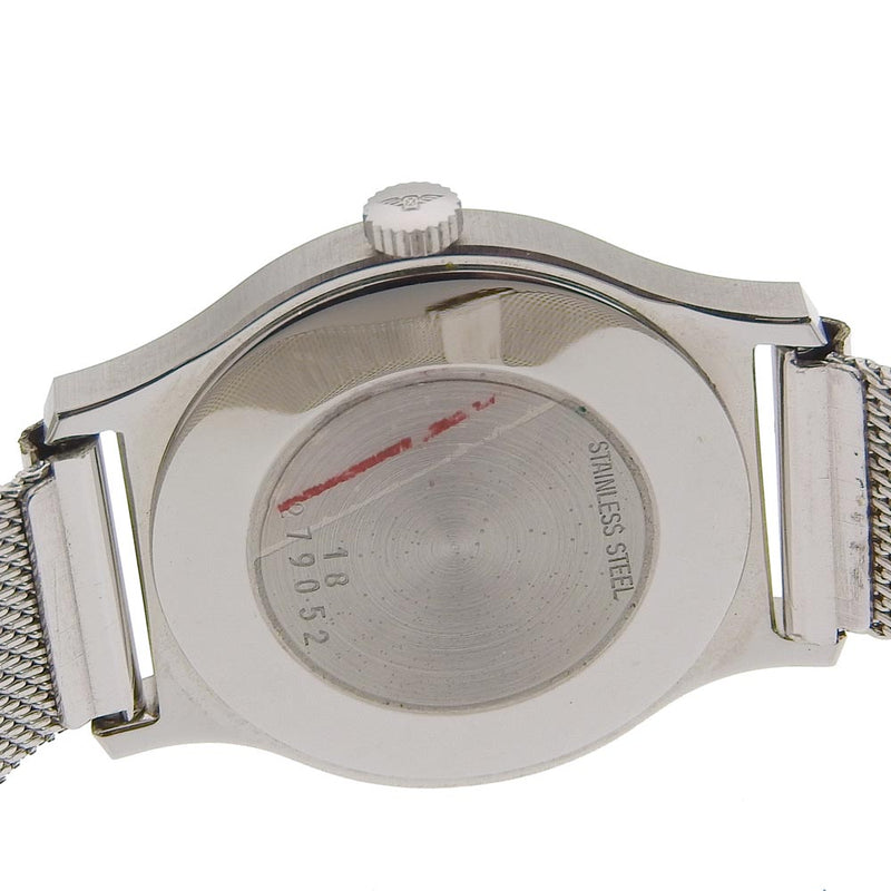 [朗廷斯]纵向不锈钢银手手表银色表盘