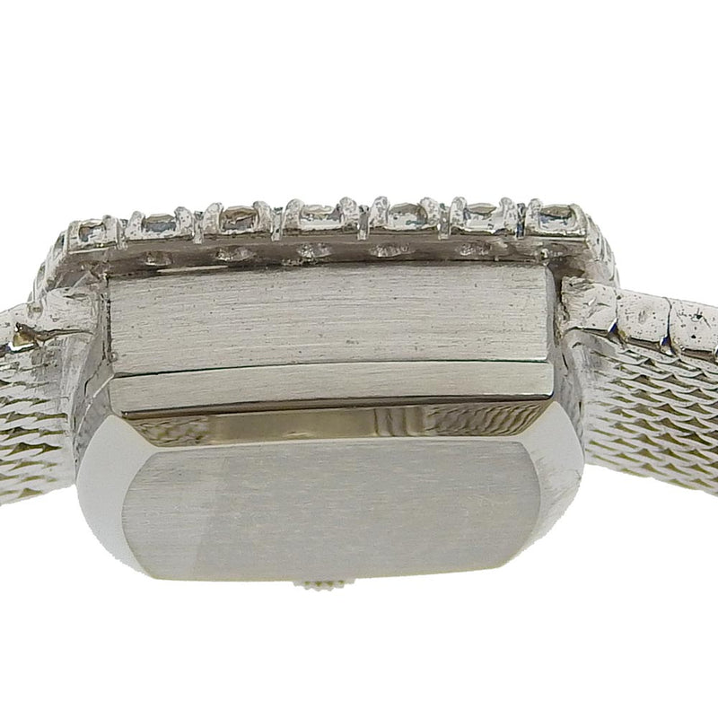 [Rolex] Rolex Precision Watch Diamond Besel Cal.1400 2652 K18 Gold de oro blanco Plata Human Roll Silver Dial Precision Damas