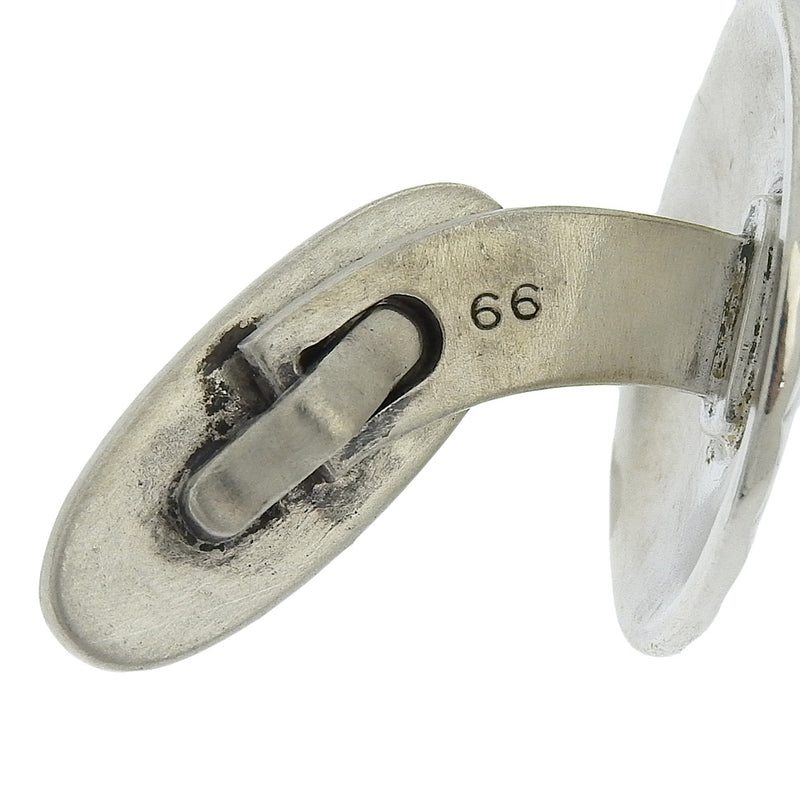 [GEORG JENSEN] George Jensen Shell Motif 66 Silver 925 Men's Cuffs