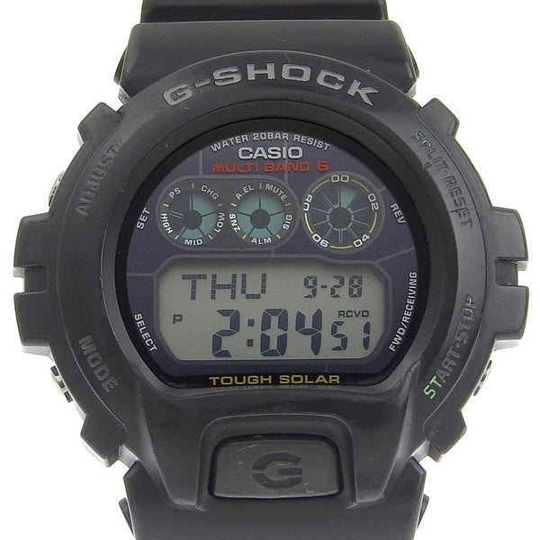 [CASIO] Casio G shock watch multi-band 6 GW-6900 Synthetic resin black solar radio clock Anadisy display black dial G shock men's