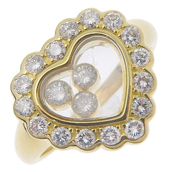 [Chopard] Chopard Happy Diamond Heart No. 4.5 링 / 링 K18 Yellow Gold X Diamond Happy Diamond Heart Ladies A-Rank