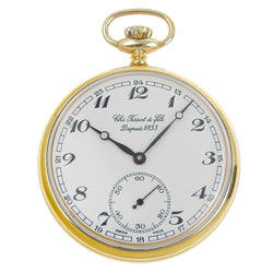 [Tissot] Tissot Gold Plating X 스테인레스 스틸 골드 핸드 -롤링 된 작은 두 번째 유니esx 포켓 시계