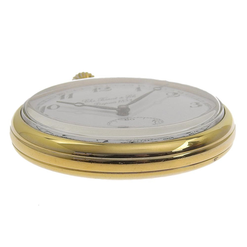 [Tissot] Tissot Gold plating x stainless steel gold hand -rolled Small second unisex pocket clock