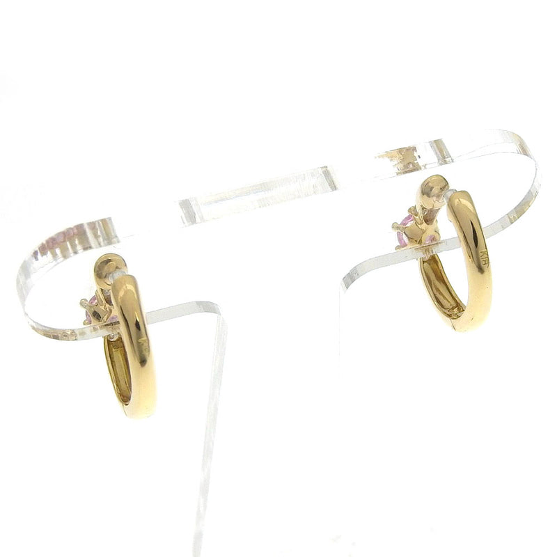 Bucle k18 oro amarillo x pendientes de damas de oro diamante sa rango