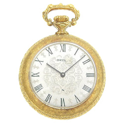 [Seiko] Seiko 
 Pocket clock 
 Cal.21D gold plating gold hand -rolled silver dial unisex