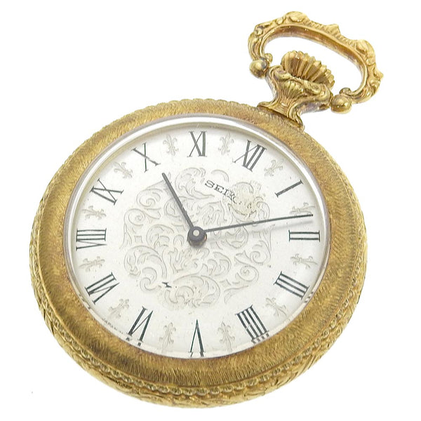 [Seiko] Seiko 
 Reloj de bolsillo 
 Cal.21D Gold Gold Gold -Rolled Silver Dial Unisex