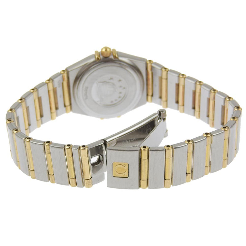 [Omega] Omega 
 Constellation watch 
 12P diamond bezel diamond 1267.75 stainless steel x YG silver/gold quartz analog display silver shell dial CONSTELLATION Ladies