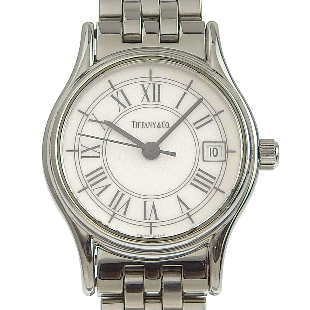 [TIFFANY & CO.] Tiffany Roman Classic Stainless Steel Silver 