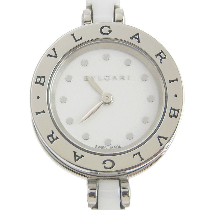 【BVLGARI】ブルガリ
 B-zero1 ビーゼロワン BZ23WSCC.M/BZ23S ステンレススチール×セラミック シルバー クオーツ アナログ表示 レディース 白文字盤 腕時計
A-ランク