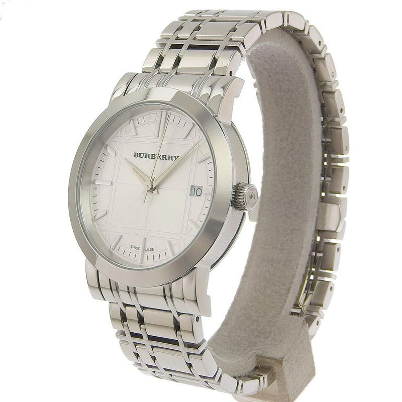 【BURBERRY】バーバリー
 腕時計
 B1350 ステンレススチール クオーツ アナログ表示 シルバー文字盤 メンズ