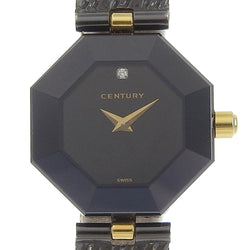 センチュリー 腕時計美品  タイムジェム 黒ファッション小物