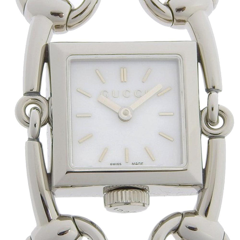 [Gucci] Gucci 
 Reloj de Signoria 
 116.5 Display analógica de cuarzo de acero inoxidable Señela blanca Signoria Damas A Rank